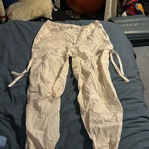 White Parachute Pants